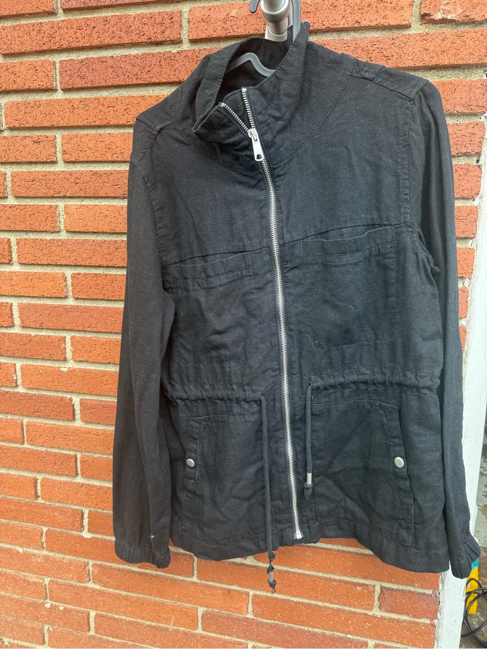 Old Navy Black Zip-Up Utility Jacket